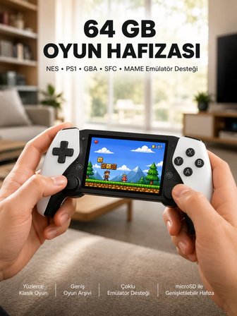 Şarjlı Hafıza Kart Destekli Oyun Konsolu Yeni Nesil