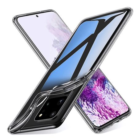Ally Samsung Galaxy S Ultra Kamera Korumalı Silikon Kılıf-()