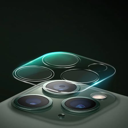 iPhone 12 Pro Max 6.7  Full Tempered Kamera Koruyucu Kırılmaz Cam-(5775)