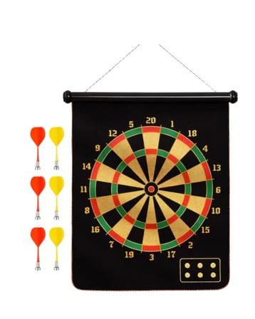 Manyetik Dart Oyunu Katlanabilir Güvenli Dart Seti  Ok Hediyeli