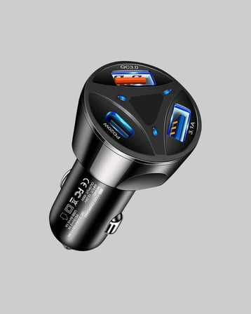 55W PD ve Quick Charge 3.0 Destekli Polygold Araç Şarj Adaptörü