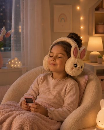 Peluş Bluetooth Kulaküstü Kulaklık Mikrofonlu Kablosuz Müzik Kulaklığı