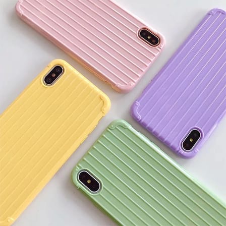 Ally İPhone Xs Max .  İnch Trunk Lines ince Soft Silikon Kılıf-()