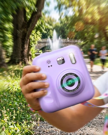 Çocuk Dijital Fotoğraf Makinesi Anında Baskı ve  Rulo Kağıt  Kalem Hediye