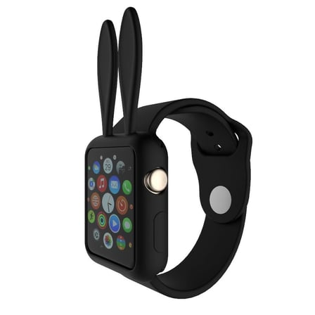 Ally Apple Watch --- mm Tavşan Figürü Silikon Kılıf-()