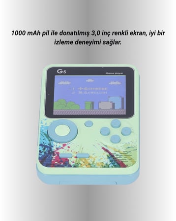 TV Bağlantılı  Oyunlu Mini Gameboy Konsol