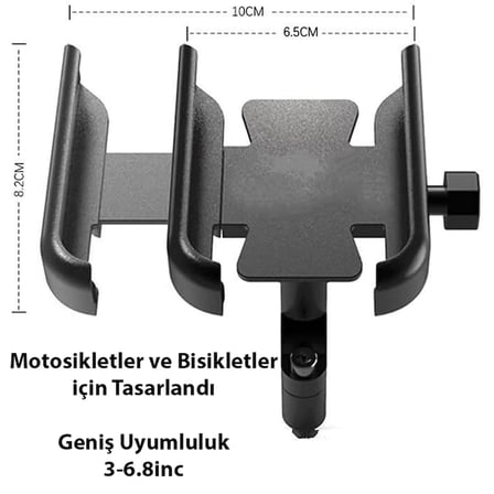 ALLY Alüminyum Alaşım Bisiklet Motorsiklet Gidon Telefon Tutucu-()