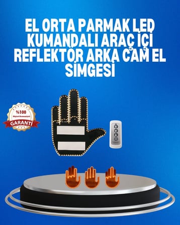Orijinal LED El Park Uyarı Sistemi Uzaktan Kumandalı