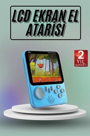 Oyunlu Retro El Konsolu Atari . İnç Taşınabilir Oyun Konsolu