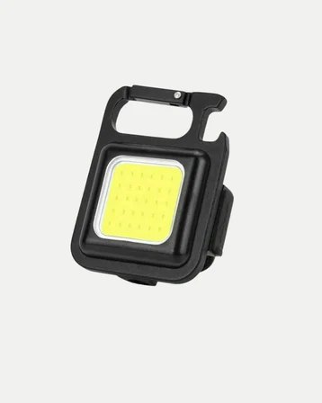 Şarjlı COB LED Anahtarlık Fener –  Modlu Manyetik ve Katlanabilir Standlı