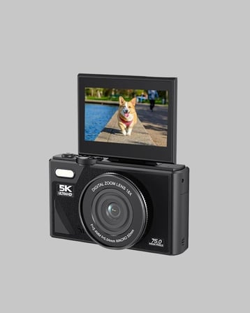 MP K Video Destekli Dijital Kamera x Zoom Çok Eksenli Stabilizasyon