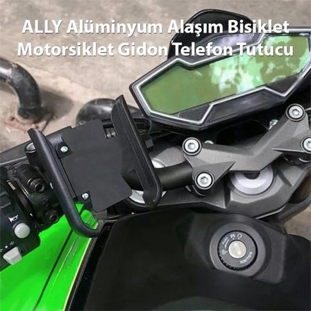ALLY Alüminyum Alaşım Bisiklet Motorsiklet Gidon Telefon Tutucu-()
