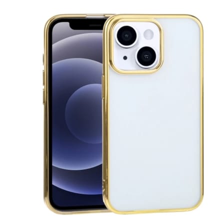 iPhone  Mini .inç Lazer Kaplama Renkli Kenar Şeffaf Kılıf-()