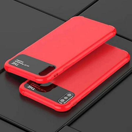 İphone X Xs  Fit Premium Silikon+ Cam Kılıf-()