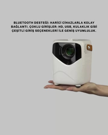 Çoklu Giriş Destekli Projektör – HDMI USB ve Kulaklık Bağlantı Seçenekleriyle Geniş Uyumluluk