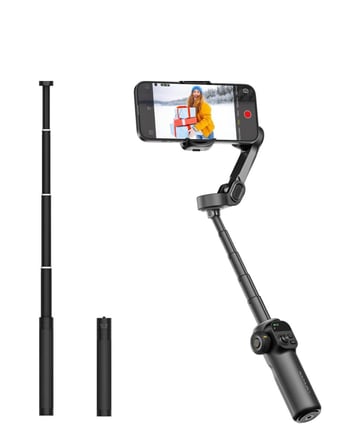 Profesyonel Telefon Video Sabitleyici Gimbal Stabilizer Vlog Aparatı