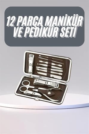 Parça Manikür Pedikür Seti Tırnak Bakımı Nasır Temizleme El Ayak Bakımı