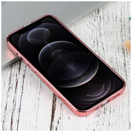 iPhone  Pro .inç Lazer Kaplama Renkli Kenar Şeffaf Kılıf-()