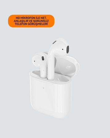 iPhone      Uyumlu TWS Bluetooth Kulaklık Gürültü Önleyici HiFi Stereo