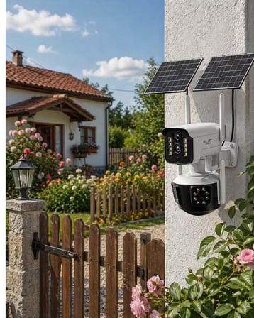 Güneş Enerjili Arsa Kamerası 4G SIM Kartlı Gece Görüşlü Solar Kamera 2 Yıl Garantili