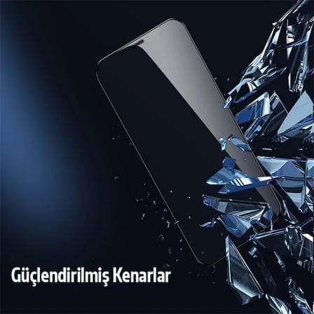 İPhone 12 Pro Max 2İN1 Full Glue Tempered Cam Ekran Koruyucu +Kamera Lens Set-(5775)
