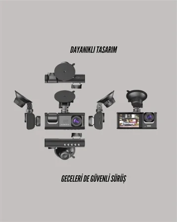 TA-01 LCD Ekranlı Gece Görüşlü Araç Kamerası