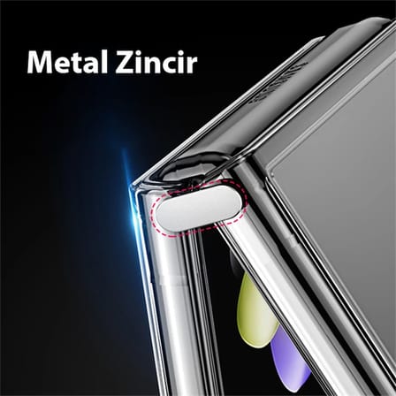Dux Ducis Crystal Clin Series Samsung Galaxy Z Flip G Shockproof Şeffaf Silikon Kılıf-()