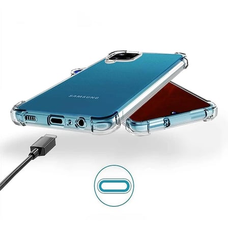 SM Galaxy A - M Anti-Drop Shockproof Darbe Emici Silikon Kılıf-()