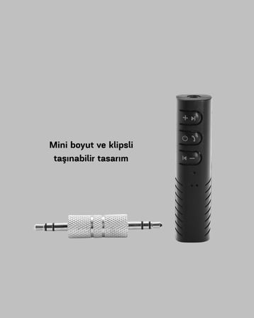 Bluetooth . Müzik Alıcısı .mm Aux Girişli Mini Kablosuz Adaptör