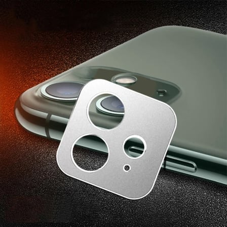 iPhone 11 6.1 3D Metal Kamera Koruyucu Metal Lens-(5775)