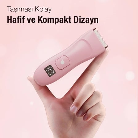 EZERE Saç sakal vücut tıraş makinesi Su Geçirmez Dijital Göstergeli-(5775)