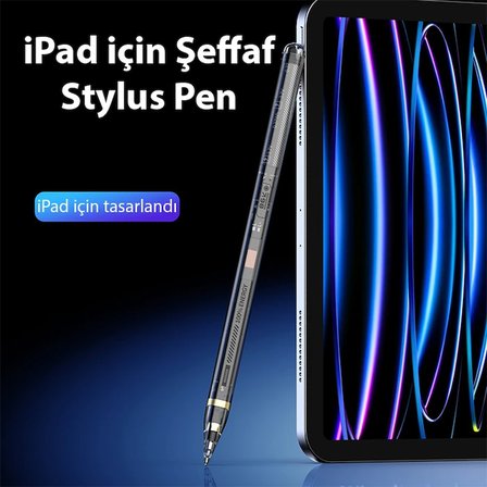 Dux Ducis SP- Manyetik Şarjlı Stylus Pen iPad Tablet Dokunmatik Kalem Transparent-()