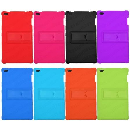 Lenovo Tab   (tb- Standlı Silikon Kılıf Ultra Koruma Kılıf-()