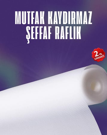 Su geçirmez kaydırmaz raflık ve çekmece astarı  metre