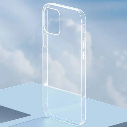 Baseus Simple Case İPhone 12 Mini 5.4 İnce Silikon Şeffaf Kılıf-(5775)