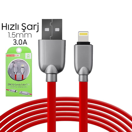 Ally İphoness Plus Zinc Alloy Dayanıklı .a .mm Usb Kablo-()