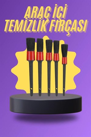 Parça Araç İçi Temizlik Fırçası Araç İçi-Dışı Temizleme Fırça Seti