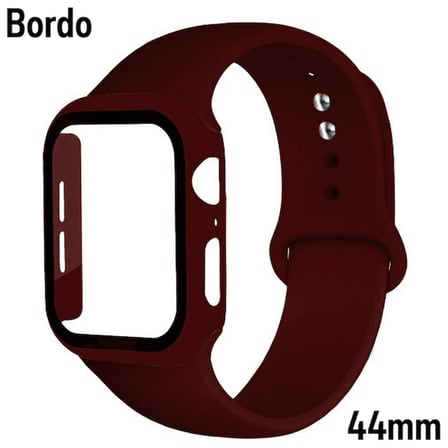 ALLY Apple Watch -- mm Silikon Kordon Kayış ve Ekran Koruyucu Kılıf-()