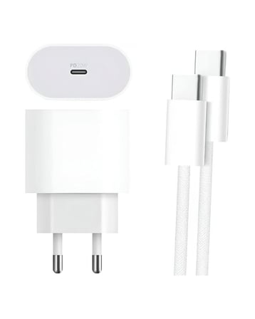 Yeni Nesil W USB-C Duvar Şarj Adaptörü Kablo Hediyeli