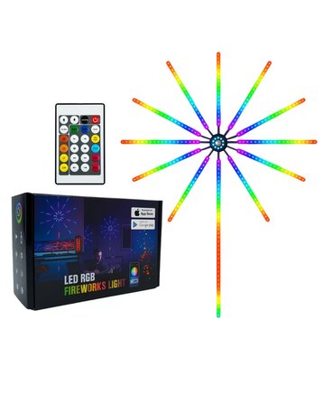 Uygulama Destekli RGB LED Havai Fişek Duvar Aydınlatması Yeni Nesil