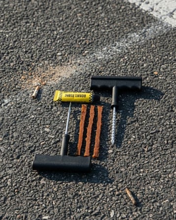 Otomobil Motosiklet Bisiklet İçin Güvenli Lastik Tamir Kiti