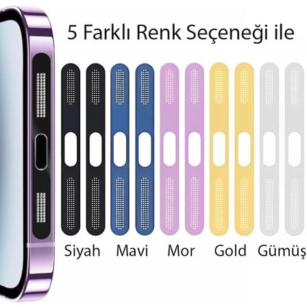 Ally iPhone  Pro Max  İçin Anti-Dust Toz Ve Kir Önleyici Sticker  Adet Set-()