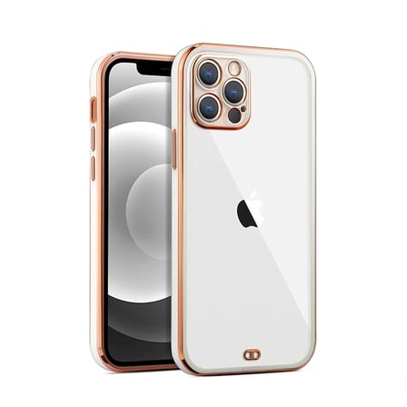 iPhone  Pro .inç Gold Çerçeve Kamera Korumalı Bumper Kılıf-()