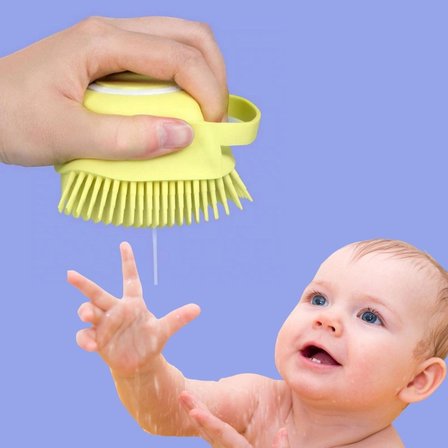 Yumuşak Silikon Malzemeli Esnek Jel Hazneli Masaj Fonksiyonlu Etkili Banyo Duş Kese Lifi (5372)