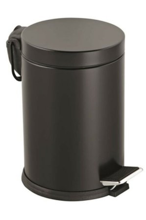3LT SİYAH PEDALLI METAL ÇÖP KOVASI (5372)