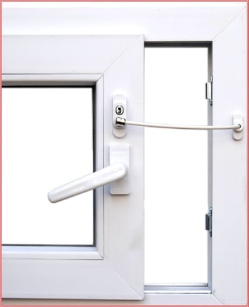 Anahtarlı Halatlı Pvc Kapı Pencere Emniyet Kilidi (5372)