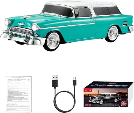 Retro Klasik Araba Bluetooth Hoparlör Kablosuz HD Ses FM Radyo YG- ()