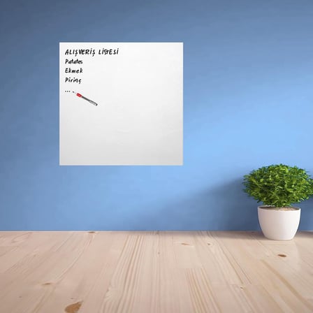 Ders Çalışma Yazı Tahtası Manyetik Mıknatıslı Duvar Stickerı (5372)