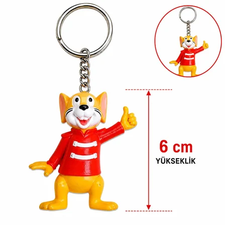 Sevimli Fare Figürlü Anahtarlık 6 Cm (5372)