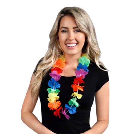 Rengarenk Hawaii Boyun Çelengi Havai Partisi Kolyesi 1 Adet (5372)
